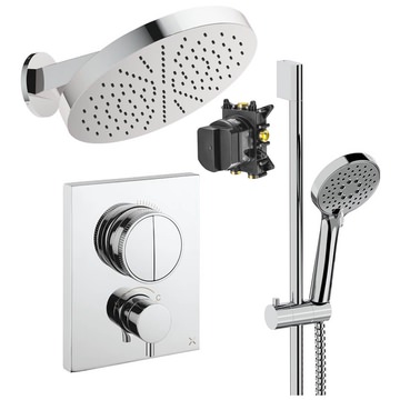 Crosswater MPRO CrossBox Concealed Thermostatic Shower Set 5 - 2 Outlets