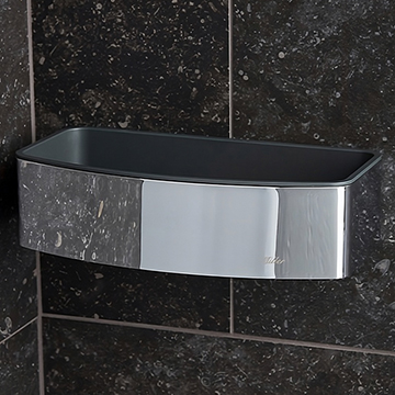 Miller Signature Wall Mounted D-Shaped Shower Basket - 233 x 122 x 62mm