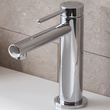 Miller Contemporary Basin Mixer Tap with Click-Clack Waste - Stick Handle