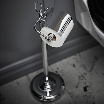 Miller Classic Free Standing Paper Roll Holder with Lid