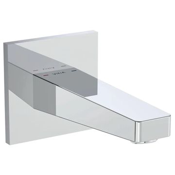 VitrA Root Square Straight Bath Spout - Wall Mounted