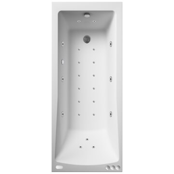 Joseph Miles Single Ended Acrylic Hydrotherapy Whirlpool Bath - 23 Jet - 1700 x 700mm