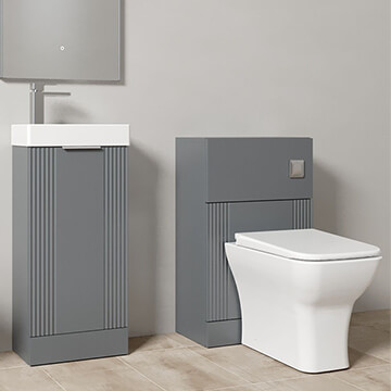 Nuie Deco Contemporary Floorstanding Cloakroom Suite