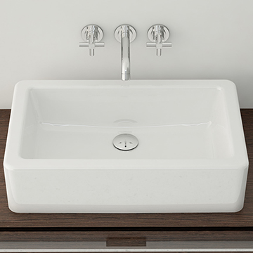 Vitra Nuo Square White Countertop Basin - 500 x 380mm