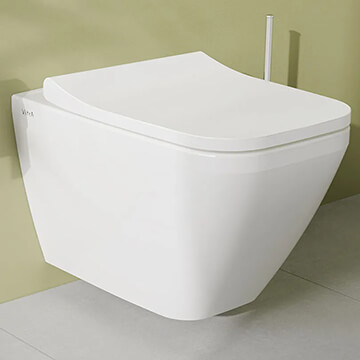 VitrA Integra Rimless Wall Hung Toilet with Soft Close Seat - 365 x 545mm