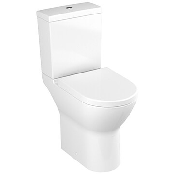VitrA S50 White Comfort Height Close Coupled Toilet with Cistern - Open Back - 355 x 480mm