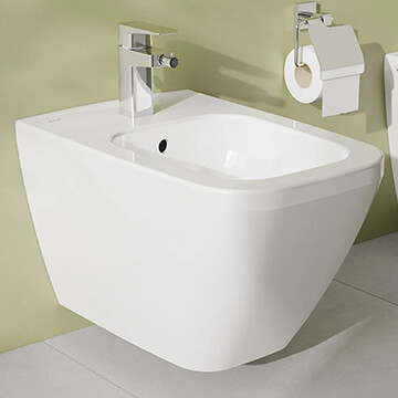 VitrA Integra Integra Square Wall-Hung Bidet - 365 x 540mm