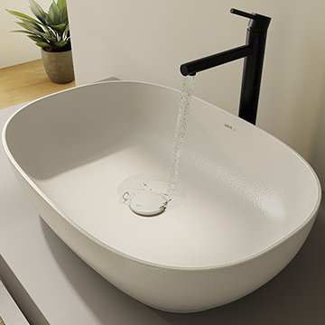 Vitra Recycled Oval Countertop Washbasin - 595 x 410mm