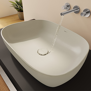 Vitra Recycled TV Countertop Washbasin - 630 x 420mm