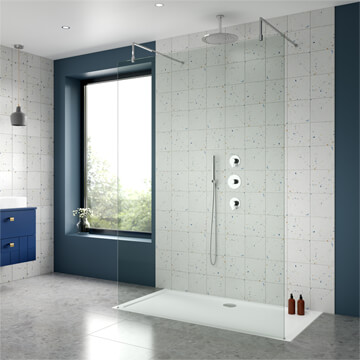Nuie Thermostatic Mixer Shower Set - Concealed Valve with Head and Handset