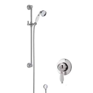 Nuie Edwardian Traditional Exposed Shower Valve with Slide Rail Kit