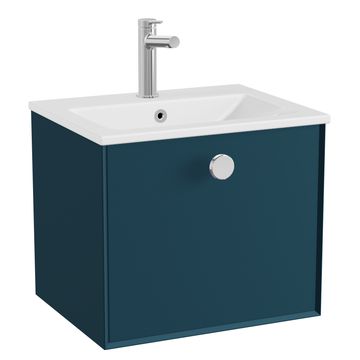 Vado Safari Contemporary Wall Hung Vanity Unit - 1 Drawer - 415mm High