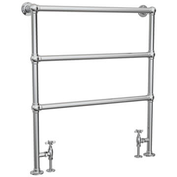 Vogue Ballerina 825 x 938mm Floorstanding Chrome Traditional Towel Rail - VOGUE054