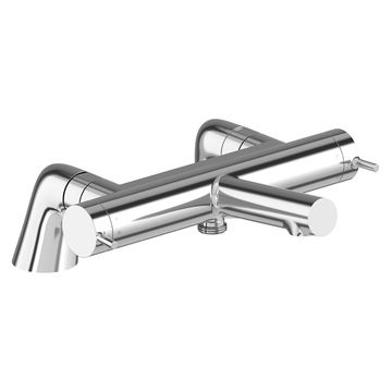 Vado Safari Thermostatic Bath Shower Mixer Tap with Diverter - Deck Mounted