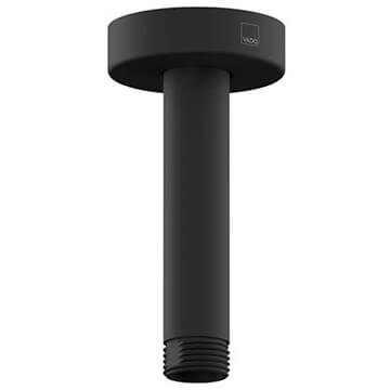 Vado Elements Fixed Matt Black Shower Arm - Ceiling Mounted