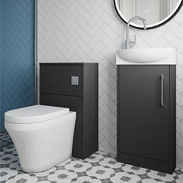 Nuie Deco Contemporary Floorstanding Cloakroom Pack