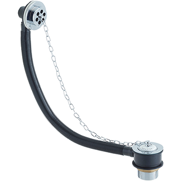 Bristan Traditional Chrome Slotted Bath Waste with Porcelain Plug