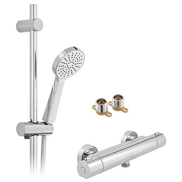 Vado Sirkel Exposed Thermostatic Shower Package with Handset
