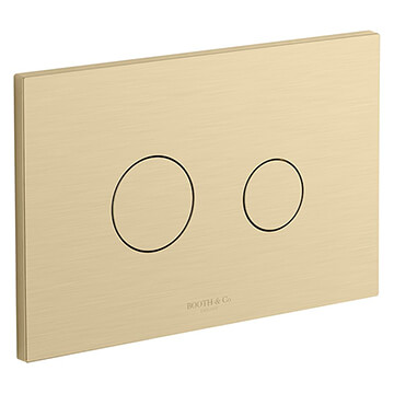 Vado Axbridge Round Button Brushed Brass Flush Plate