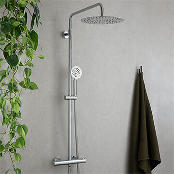 Vado Aquablade Chrome Thermostatic Shower Column