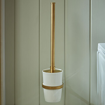 Vado Axbridge Traditional Toilet Brush and Ceramic Holder