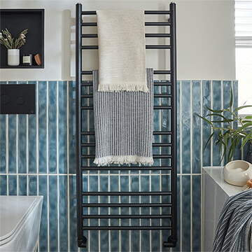 Vado Muse Straight Heated Towel Rail - 1200 x 500mm