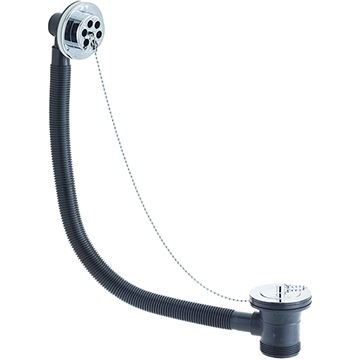 Bristan Round Economy Bath Waste with ABS Plug and Chain