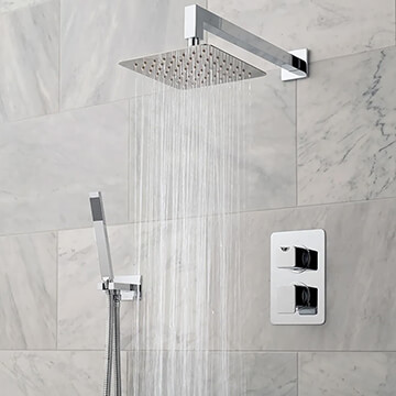 Vado Phase 2 Outlet Chrome Thermostatic Shower Package with Mini Shower Kit