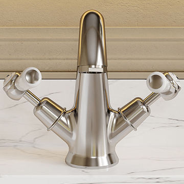 Hudson Reed Topaz  Mono Basin Mixer Tap With Waste - BC305DL