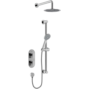 Bristan Frammento Concealed Thermostatic Dual Control Shower Pack - Chrome