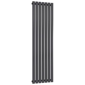 Joseph Miles Alura Anthracite Tubular Column Radiator - Mild Steel - Single Panel - 1600mm High
