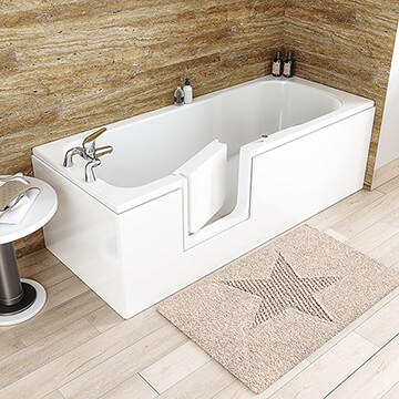 Joseph Miles Fay Easy Access 1690 x 690mm No Taphole Bath