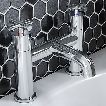 JTP Solex Deck Mounted Bath Shower Mixer Tap