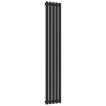 Joseph Miles Alura Anthracite Tubular Column Radiator - Mild Steel - Single Panel - 1800mm High