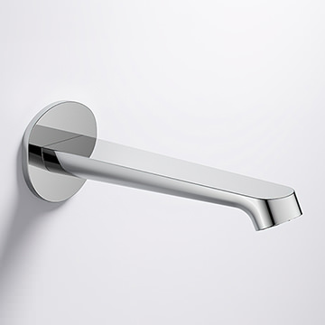 Flova Ascend Wall Mounted Straight Bath Spout - 200mm Projection