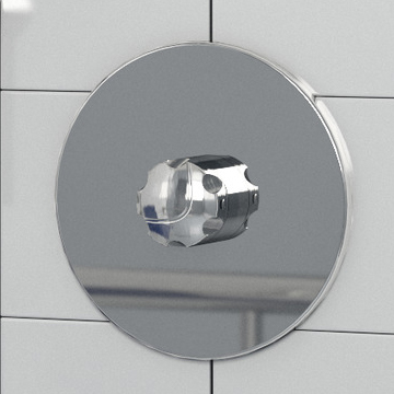 Bristan Opac Round Concealed Thermostatic Shower Valve - Chrome - 1 Outlet