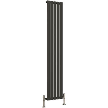 Joseph Miles Langford Flat Panel Vertical Radiator - Mild Steel - 1800mm High