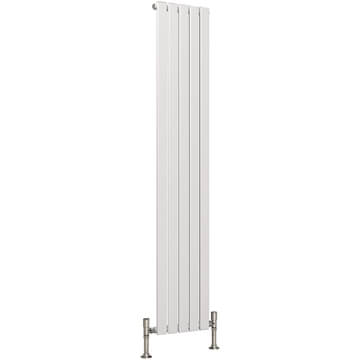Joseph Miles Langford Flat Panel Vertical White Radiator - Mild Steel - 1800mm High