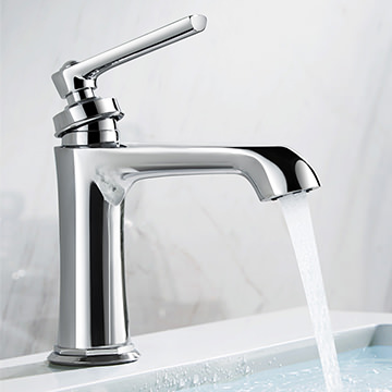 Flova Liberty Traditional Basin Mixer Tap - Lever Handle - Deck Mounted