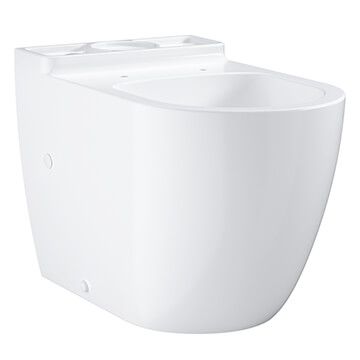 Grohe Bau Floorstanding Back To Wall Rimless WC Pan - Alpine White - 365 x 627mm - Image