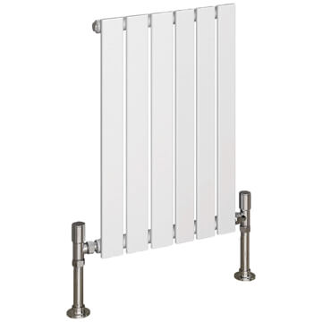 Joseph Miles Langford Horizontal Flat Panel Dual Fuel Radiator - Mild Steel - 600mm High