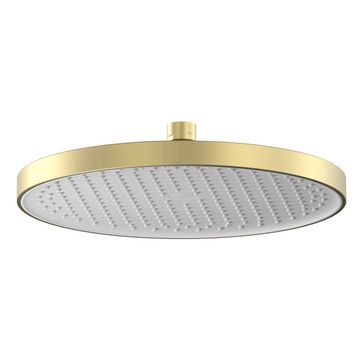 Vado Safari Round Single Spray Satin Brass Fixed Shower Head