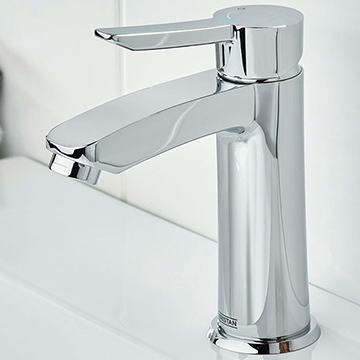 Bristan Apelo Eco Start Basin Mixer Tap with Clicker Waste - Designer Handle - Deck Mounted