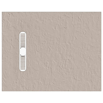 Crosswater Vito Textured Brown Rectangular Shower Tray 25mm High - Dolomite and Stone Resin