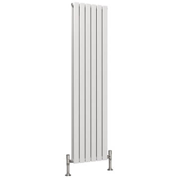 Joseph Miles Langford Flat Double Panel White Radiator - Mild Steel - 1600mm High