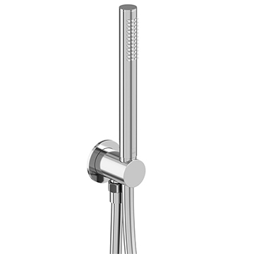 Vado Safari Slim Chrome Shower Handset with Outlet and Hose - Wall Mounted