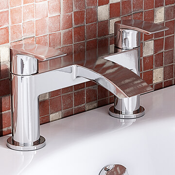 Joseph Miles Wren Deck-Mounted Chrome Bath Mixer Tap