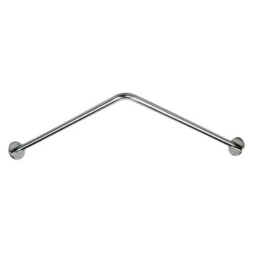 Delabie Angled Bright Polished Curtain Rail