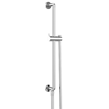 Vado Safari Contemporary Slim Slide Rail with Integrated Outlet and Smooth Hose
