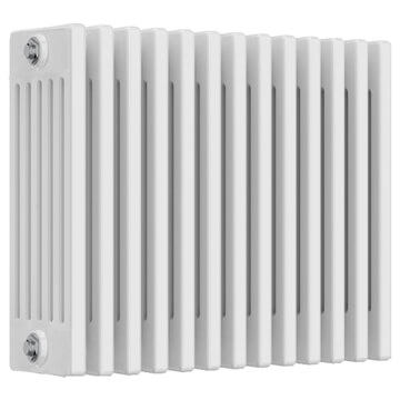 Joseph Miles Milano White Horizontal Traditional 6 Column Radiator - Mild Steel - JM-CS65013